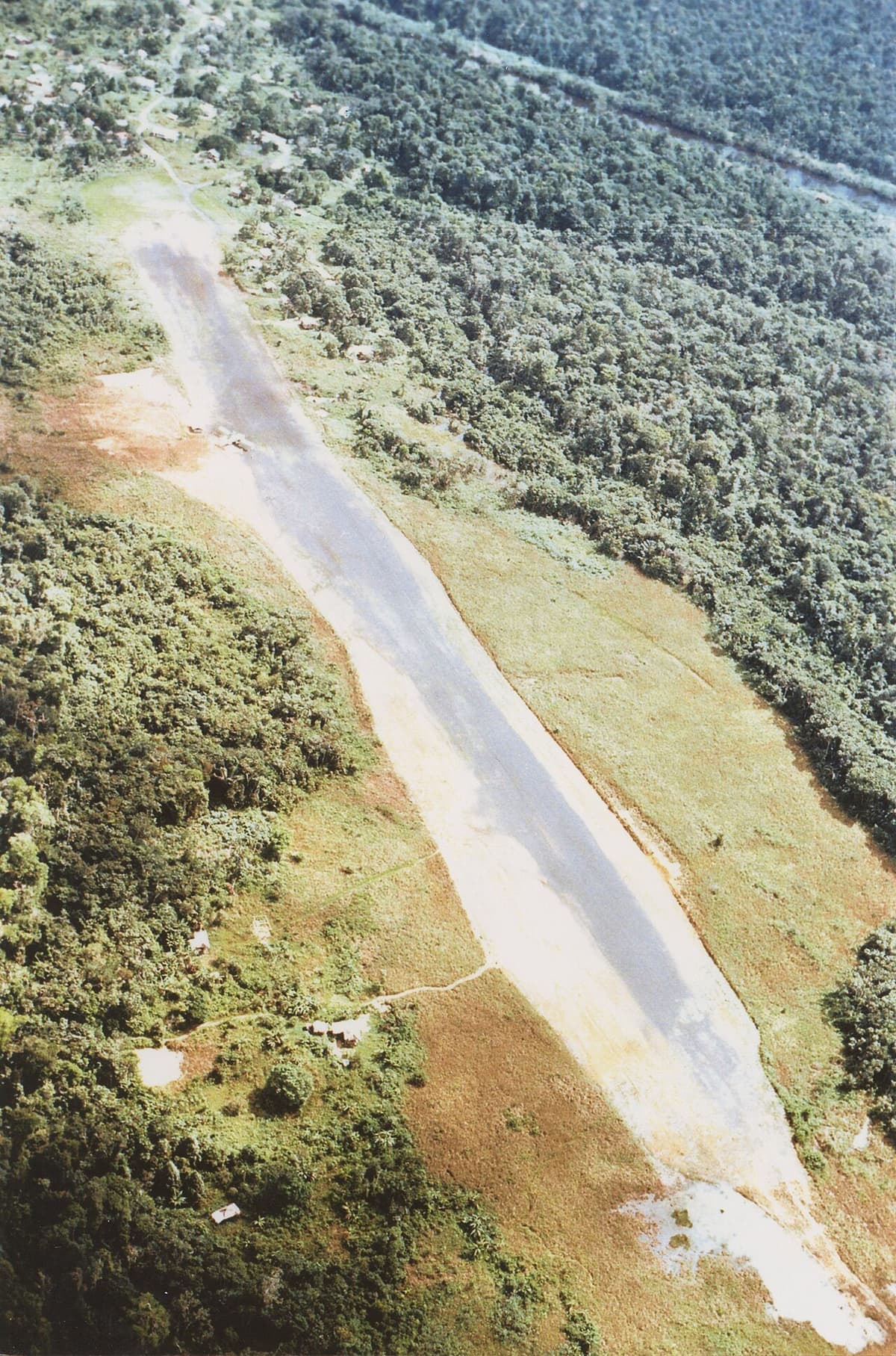 The Port Kaituma airstrip, photographed by the FBI after the shooting.